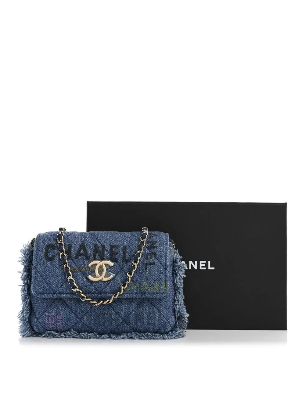 Chanel Denim Quilted Mood Clutch With #360724C19B